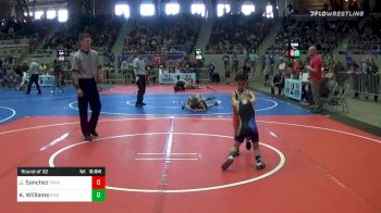 43 lbs Prelims - Jeremiah Sanchez, Sperry Elementary Wrestling Club vs Kruz Williams, Piedmont