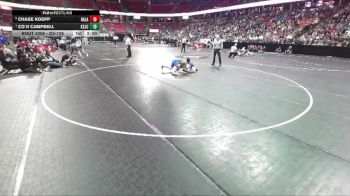 D3-126 lbs Quarterfinal - Co`ji Campbell, Ken. St. Joseph Cath. Ac. vs Chase Koepp, Random Lake