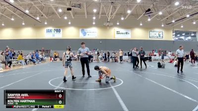 84 lbs Round 2 (6 Team) - Kolten Hartman, POWA vs Sawyer Akel, Kardiac Kidz