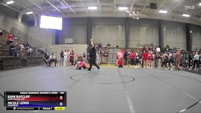 160 lbs Cons. Round 3 - Kami Ratcliff, Unattached-Rio vs Nicole Lewis, Montreat