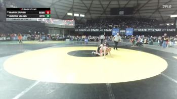 Boys 1B/2B 113 Champ. Round 1 - Joseph Young, Kettle Falls vs Mario Zapien, River View