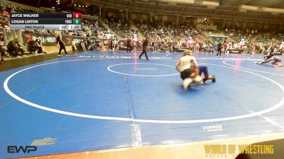 76 lbs 2nd Place - Jayce Walker, GGB Ohio vs Logan Linton, Force Elite