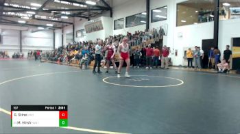 197 lbs Champ. Round 1 - Mac Hirsh, Huntingdon College vs Griffin Stine, Indianapolis