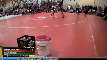 113 lbs Quarterfinal - Tiana Slusser, Bremen vs Alexes Spaulding, Columbia City