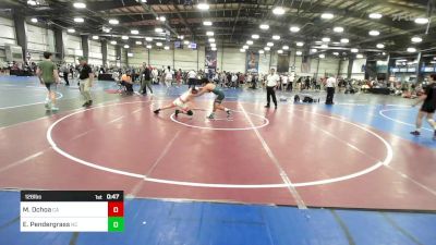 126 lbs Consi Of 16 #2 - Mateo Ochoa, CA vs Eli Pendergrass, NC