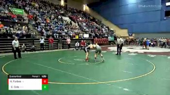 2 lbs Quarterfinal - Connor Cole, Richlands vs Hunter Forbes, James River