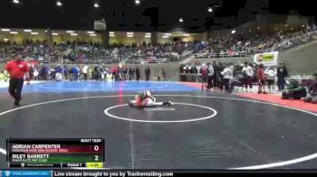 120 lbs Champ. Round 1 - Riley Barrett, Salem Elite Mat Club vs Adrian Carpenter, Mountain View High School Wres