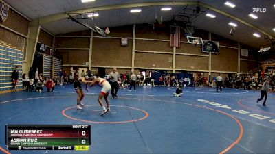 149 lbs Cons. Round 3 - Adrian Ruiz, Grand Canyon University vs Ian Gutierrez, Arizona Christian University