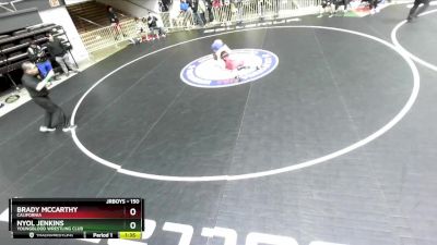 150 lbs Champ. Round 2 - Brady McCarthy, California vs Nyol Jenkins, Youngblood Wrestling Club