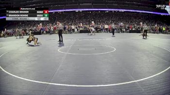 D3-120 lbs Cons. Round 1 - Charles Bruder, Ogemaw Heights HS vs Brandon Rohde, Grass Lake