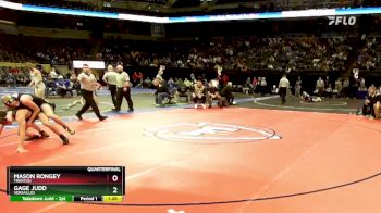 138 Class 1 lbs Quarterfinal - Mason Rongey, Trenton vs Gage Judd, Versailles