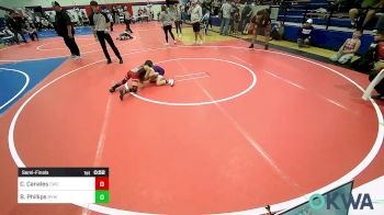 58 lbs Semifinal - Cruz Canales, Claremore Wrestling Club vs Bodey Phillips, Bristow Youth Wrestling