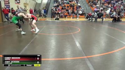 150 lbs Quarterfinal - Corey Beddow, Norton vs Cody Jackson, Clear Fork