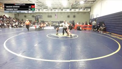 190 lbs Quarterfinal - Mason Savidan, St. John Bosco vs Andrew Tsoy, Walnut