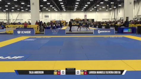 LARISSA MANUELLE OLIVEIRA DOS SA vs TALIA ANDERSON 2025 World IBJJF Jiu-Jitsu No-Gi Championship