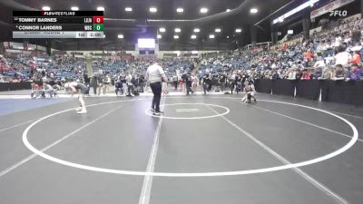 132 lbs Champ. Round 1 - Tommy Barnes, Lenexa - St. James Academy HS vs Connor Landers, Wichita-Bishop Carrol