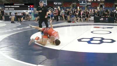 88 lbs Cons. Sub-quarters - Colton Riesterer, Oregon vs Abel Mixon, Kansas