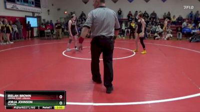 140 lbs Cons. Round 5 - Jorja Johnson, Waukon vs Irelan Brown, Center Point-Urbana