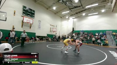 132 lbs Round 4 - Kacey Mackay, Thermopolis vs Kyler Loomis, Riverton