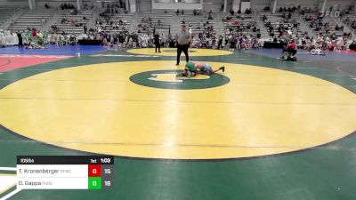 105 lbs Rr Rnd 3 - Tyson Kronenberger, Forge Skelly/Oberly vs Dylan Gappa, Pursuit Wrestling Academy