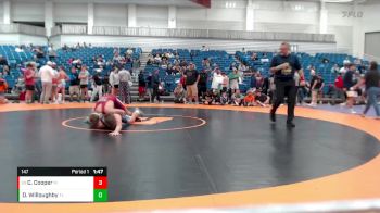 147 lbs Cons. Round 4 - Caleb Cooper, Columbus East vs Dakoda Willoughby, Fountain Central