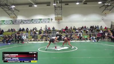 110 lbs Cons. Semi - Ciara Hawkins, Santa Ana College vs Tiffany Yanagi, Mt. San Antonio College