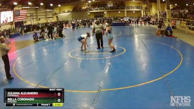 107 lbs Semifinal - Bella Coronado, Mcqueen vs Juliana Alejandro, Centennial