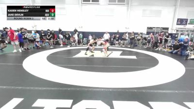 139 lbs Round Robin 2 - Kaden Hensley, Indiana Outlaws Black-HS vs Jake Devlin, Aquinas-HS