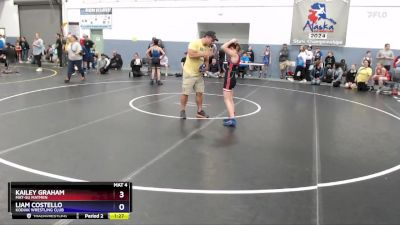 98 lbs Semifinal - Kailey Graham, Mat-Su Matmen vs Liam Costello, Kodiak Wrestling Club