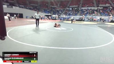 6A-132 lbs Champ. Round 2 - Andrey Cernev, Sprague vs Damian Elizarraras, Century