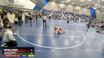 69 lbs Semifinal - Gunnar Small, Evanston Elite vs Michael Turner, Green River Grapplers