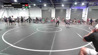 46 lbs Round Of 16 - Mila Lopez, SoCal Hammers vs Oliver Cortez, Madera Grapplers WC