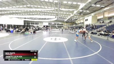 174 lbs Cons. Round 3 - Nick Piatti, Springfield vs Joebeth (jj) Plaza, Johnson & Wales (RI)