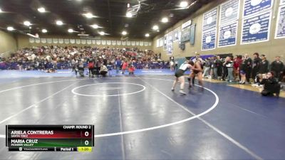 135 lbs Champ. Round 2 - Ariela Contreras, Santa Ynez vs Maria Cruz, Pioneer Valley