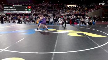 4A 165 lbs Cons. Round 1 - Rylen Mattson, Sugar-Salem vs Dually Shultz, Snake River
