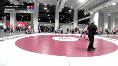 Cons. Round 3 - Terran Manson, Inland Northwest Wrestling Training Center vs Nolan West, Brevard FCA