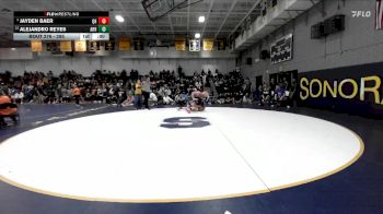 285 lbs Cons. Round 2 - Jayden Baer, Quartz Hill vs Alejandro Reyes, Arroyo