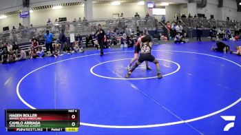 110 lbs Cons. Round 3 - Camilo Arriaga, Apex Grappling Academy vs Hagen Roller, Borger Youth Wrestling