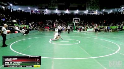 106 lbs Quarterfinal - Tate St. Laurent, Indianapolis Cathedral vs Lukas Scott, Southmont