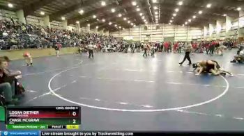 144 lbs Cons. Round 4 - Chase McGraw, Roy vs Logan Diether, American Fork