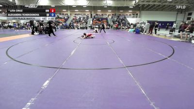 110 lbs 7th Place Match - Alexandra Tchekounova, Quincy vs Lita Cruz, Grand View