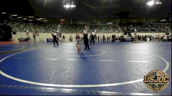52 lbs 2nd Place - Asiah Flores, Glory Wrestling Academy vs Lane Pankaskie, Claremore Wrestling Club