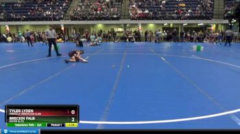 70 lbs Semifinal - Tyler Lyden, Pinnacle Wrestling Club vs Breckin Falb, Moyer Elite