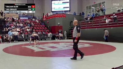 157 lbs Cons. Round 3 - Jax Crolley, Father Ryan High School vs William Blair, Montgomery Bell Academy