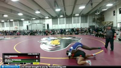 120 lbs Cons. Round 5 - Mia Mendoza, La Junta vs Eruka Peterson, Walsenburg