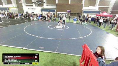 75 lbs Quarterfinal - Journiee Zuniga, Toppenish USA WC vs Elle Rodman, Fruita Wildcat Wrestling