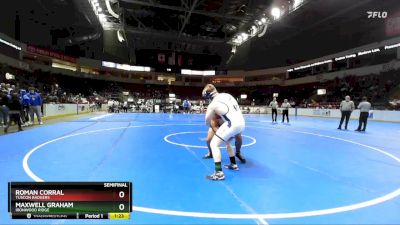 215 lbs Semifinal - Maxwell Graham, Ironwood Ridge vs Roman Corral, Tuscon Badgers