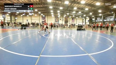 90 lbs Semifinal - Marcarlo Mannello, NY vs Brady Genard, PA