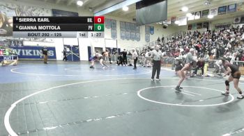 125 lbs Champ. Round 2 - Sierra Earl, Hillcrest vs Gianna Mottola, Paloma Valley