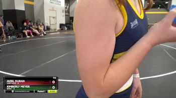 112 lbs Semis (4 Team) - Nadia Pond, Lady Luck vs Kailee Spencer, BVWC